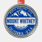 Mount Whitney: A Crown of California’s Sierra Neva メタルオーナメント (正面)