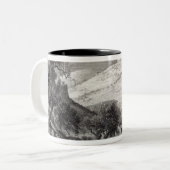 Mount ZionからのMount of Olives、 ツートーンマグカップ (正面左)