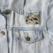 Mountainの公平な花 缶バッジ (インサイチュ)