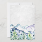 Mountainノートパソコン|仮想ベビーシャワー 招待状 (裏面)