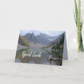 mountain湖の幸運のブランクの中の写真カード カード (正面)