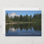 mountain湖の退職のパーティの招待状 招待状