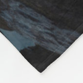 mountain湖|のグレーシャー国立公園 フリースブランケット (角)