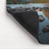 mountain湖|のグレーシャー国立公園 マウスパッド (コーナー)