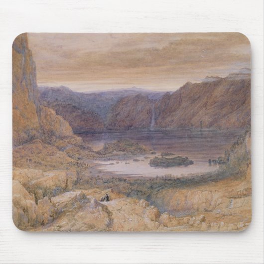 mountain湖、ノルウェー、c.1827 マウスパッド (正面)