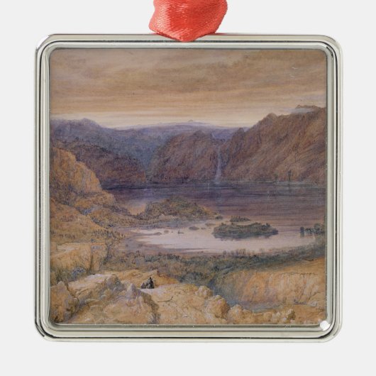 mountain湖、ノルウェー、c.1827 メタルオーナメント (正面)