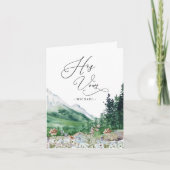 Mountain | 彼の結婚の誓い 思い出のカード カード (正面)