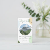 Mountain Adventure Baby Shower Diaper Raffle エンクロージャーカード (スタンド正面)