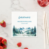 Mountain Adventure Grad Party Decor スタンダードカクテルナプキン (インサイチュ)