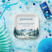 Mountain Adventure Grad Party Look ペーパープレート (パーティー)