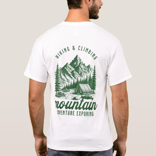 Mountain Adventure: Hiking & Climbing Tシャツ (裏面)