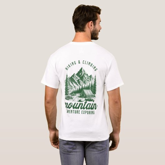 Mountain Adventure: Hiking & Climbing Tシャツ (裏面フル)