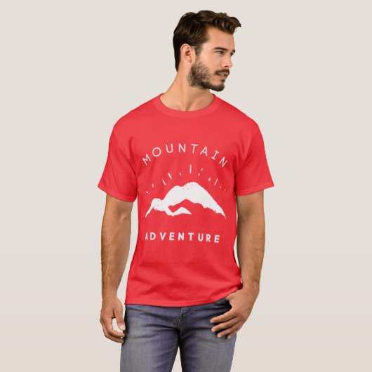 Mountain Adventure Outr Hiking Active friends Tシャツ (正面フル)