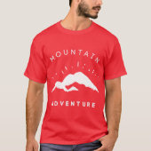 Mountain Adventure Outr Hiking Active friends Tシャツ (正面)