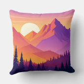 Mountain Adventure Pillow - Hiking Outdoor Nature  クッション (裏面)