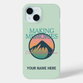 Mountain Adventures Making Memories iPhone 15 カーゼ 15ケース