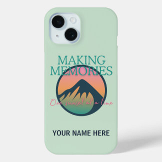 Mountain Adventures Making Memories iPhone 15 カーゼ 15ケース