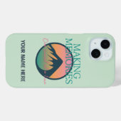 Mountain Adventures Making Memories iPhone 15 カーゼ Case-Mate iPhoneケース (裏面 (横))