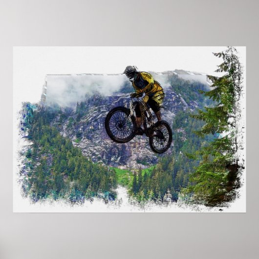 Mountain Air BMXer - BMX Rider Poster ポスター (正面)