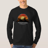 Mountain and Forest Scene  137 Tシャツ (正面)