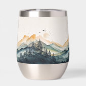 Mountain and Forest Watercolor (背面)