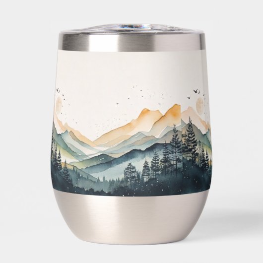 Mountain and Forest Watercolor (正面)