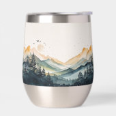 Mountain and Forest Watercolor (左面)