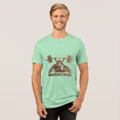 Mountain Barbell Adventure – Outdoor Fitness  トライブレンドＴシャツ (正面全面)