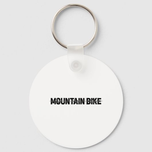 Mountain Bike - Biker Biking Mtb Ekg Heartbeat  キーホルダー (正面)