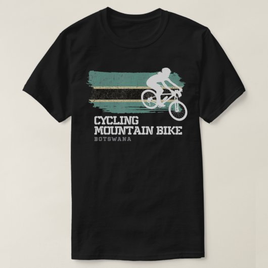 Mountain Bike Botswana MTB Biker Biking Womens cat Tシャツ (デザイン正面)