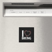 Mountain Bike Cycling Bicycle I Love Biking  マグネット (インサイチュ (食洗機))