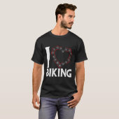 Mountain Bike Cycling Bicycle I Love Biking  Tシャツ (正面フル)