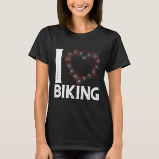 Mountain Bike Cycling Bicycle I Love Biking  Tシャツ