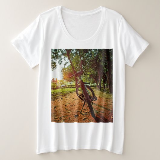 mountain bike gifts プラスサイズTシャツ (デザイン正面)