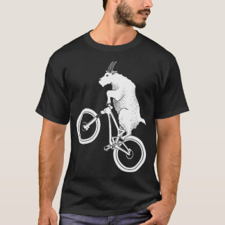 Mountain Bike Goat Funny Bicycle Day For Goat Love Tシャツ