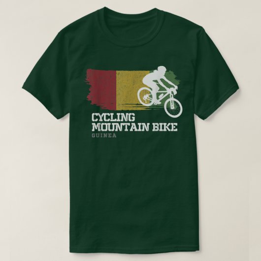 Mountain Bike Guinea MTB Biker Biking Womens Cycli Tシャツ (デザイン正面)