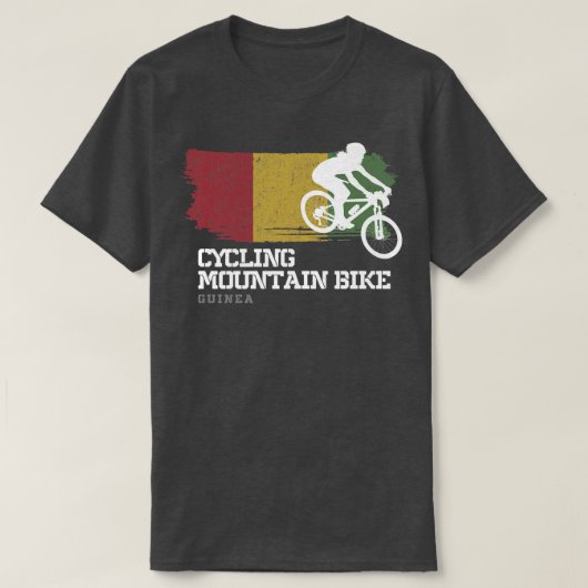Mountain Bike Guinea MTB Biker Biking Womens Cycli Tシャツ (デザイン正面)