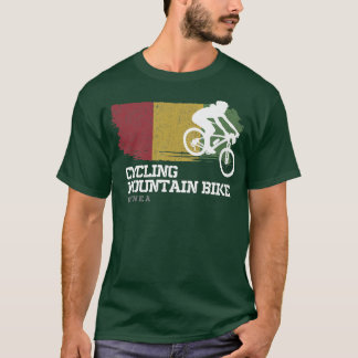 Mountain Bike Guinea MTB Biker Biking Womens Cycli Tシャツ