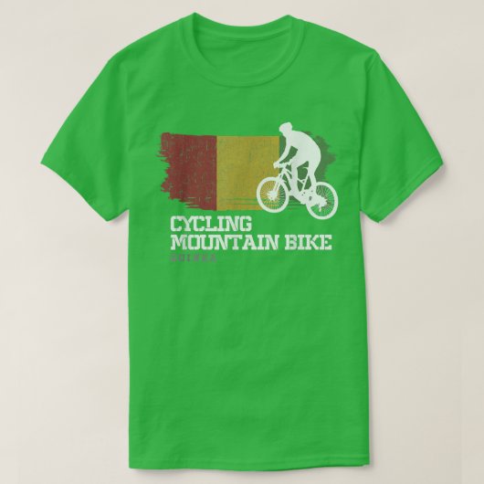 Mountain Bike Guinea MTB Downhill Biker Biking Cyc Tシャツ (デザイン正面)
