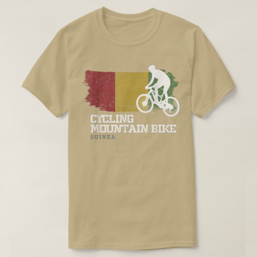 Mountain Bike Guinea MTB Downhill Biker Biking Cyc Tシャツ (デザイン正面)