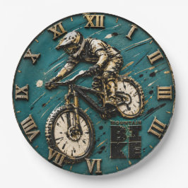 Mountain Bike MTB Rider Mountain Biker Gift ペーパープレート