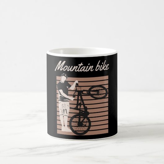 Mountain Bike Rider コーヒーマグカップ (中央)