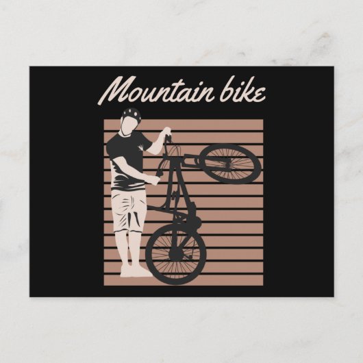 Mountain Bike Rider ポストカード (正面)