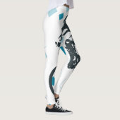 Mountain bike Rider Blue Leggings レギンス (右)