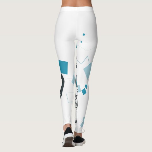 Mountain bike Rider Blue Leggings レギンス (裏面)