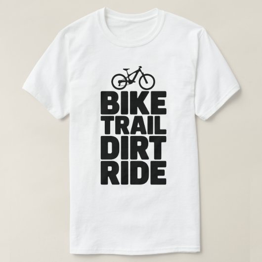 Mountain Biker Silhouette Adventure Design Tシャツ (デザイン正面)