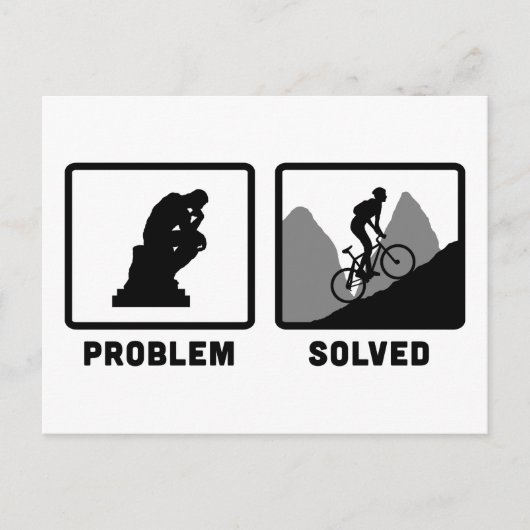 Mountain Biking ポストカード (正面)