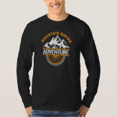 Mountain Biking Adventure MTB Cycling Tシャツ (正面)