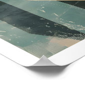 Mountain Biking Art Print, Vintage Style, Bold ポスター (角)