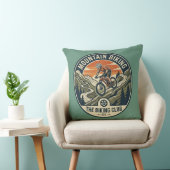 Mountain Biking Club Adventure Throw Pillow クッション (椅子)